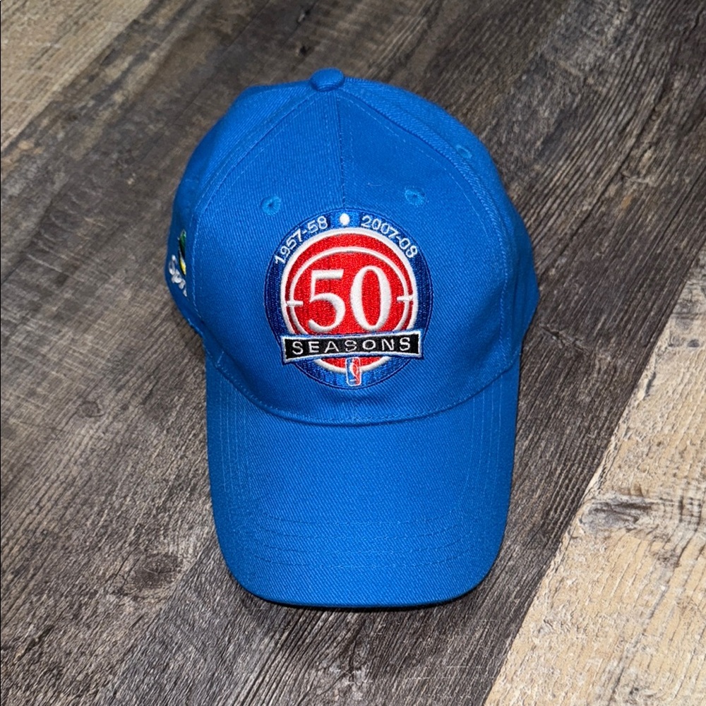 Detroit Pistons NBA 50 Seasons Baseball Cap